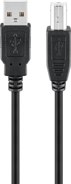 Goobay Usb 2.0 Hi-Speed Cable 5 M, Schwarz Usb 2.0-Stecker (Typ A) > Usb 2.0-Stecker (Typ B)