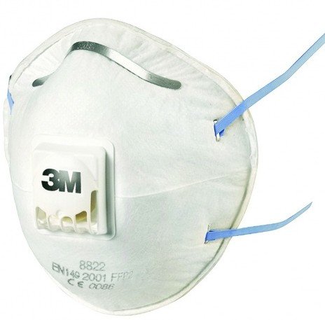Mascarilla Para Partículas 8822, Ffp2, Con Válvula, 3 Uds