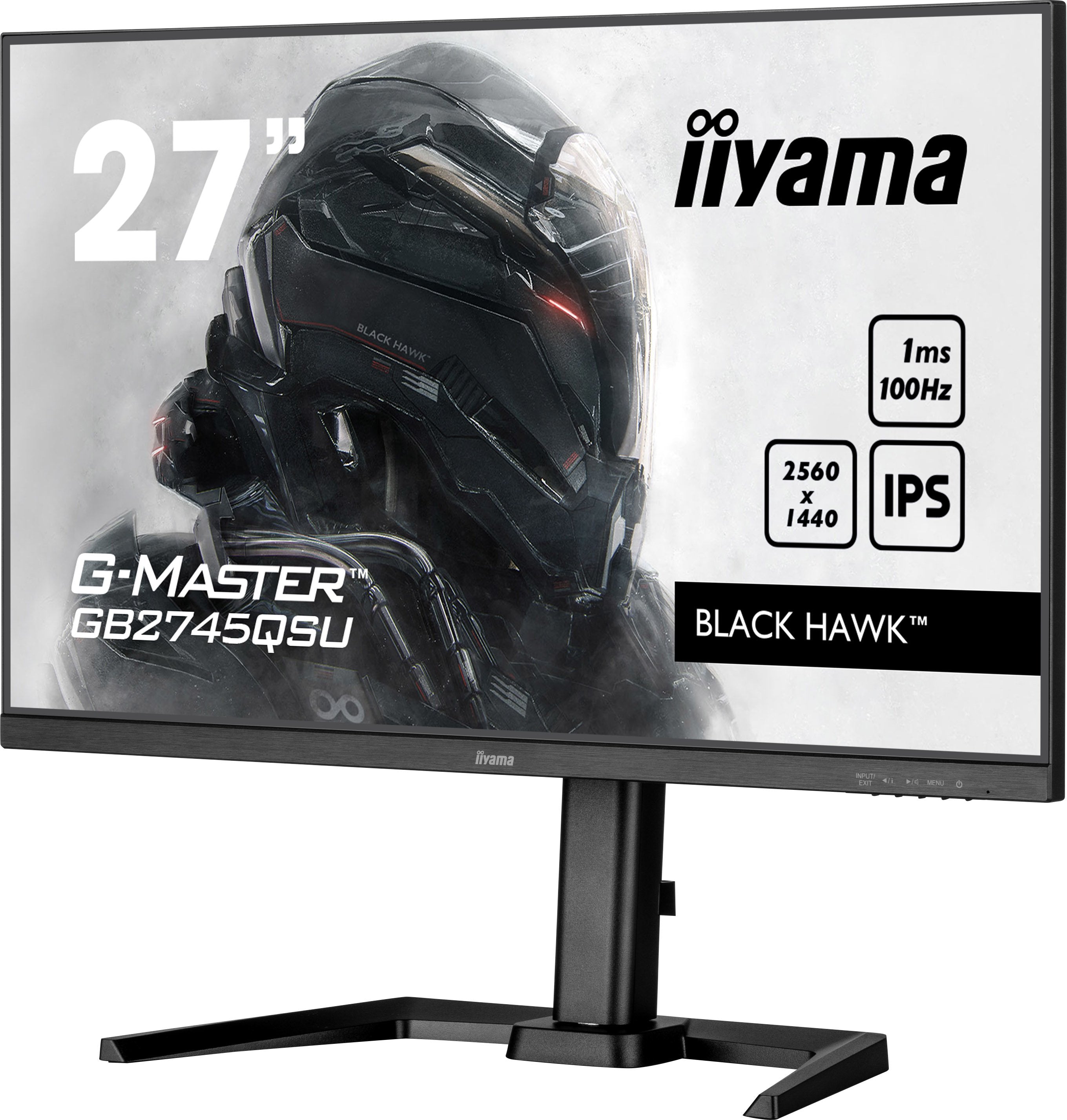 Monitor Iiyama Tft Gb2745qsu 68.5cm Ips 27'' 2560x1440 Hdmi Dp 2xusb-Hub