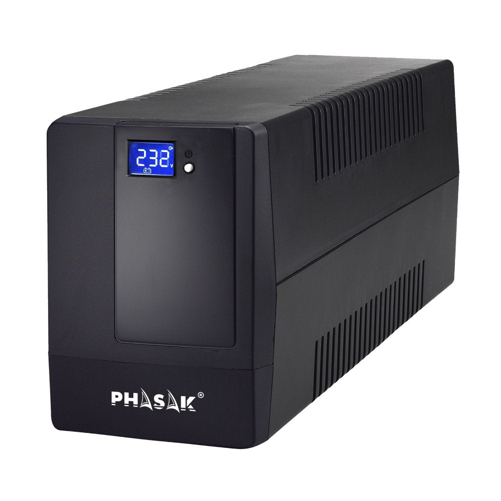 Sai Línea Interactiva Phasak 1000 Va Lcd 1000va 4 Salidas Formato Torre