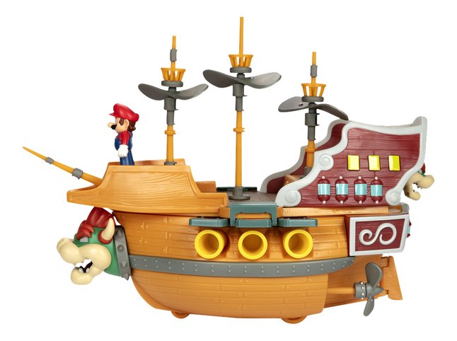 Playset Deluxe Aeronave Bowser Super Mario Nintendo