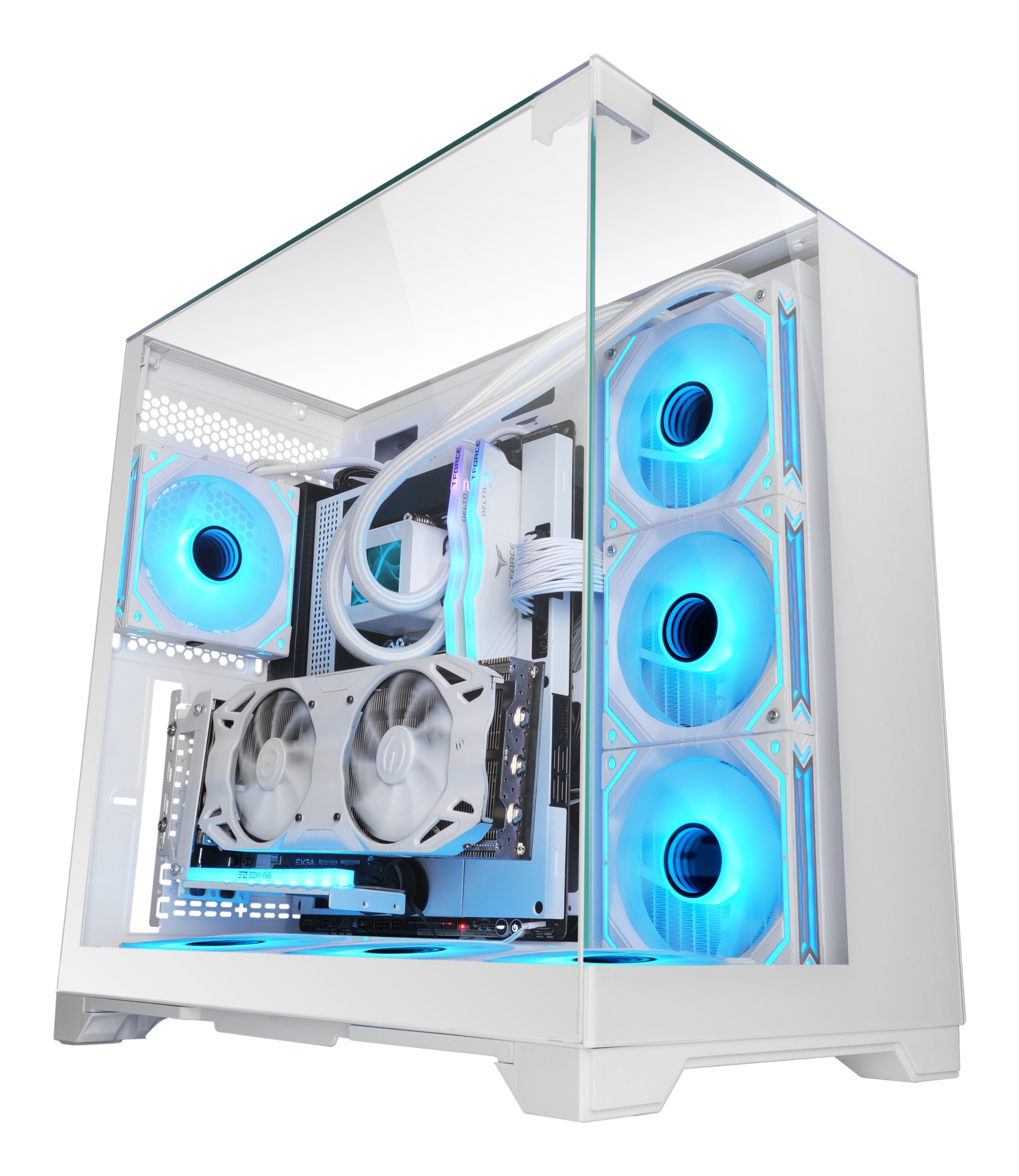 Caja Gaming Minitorre Mars Gaming Mc-Vision Blanca