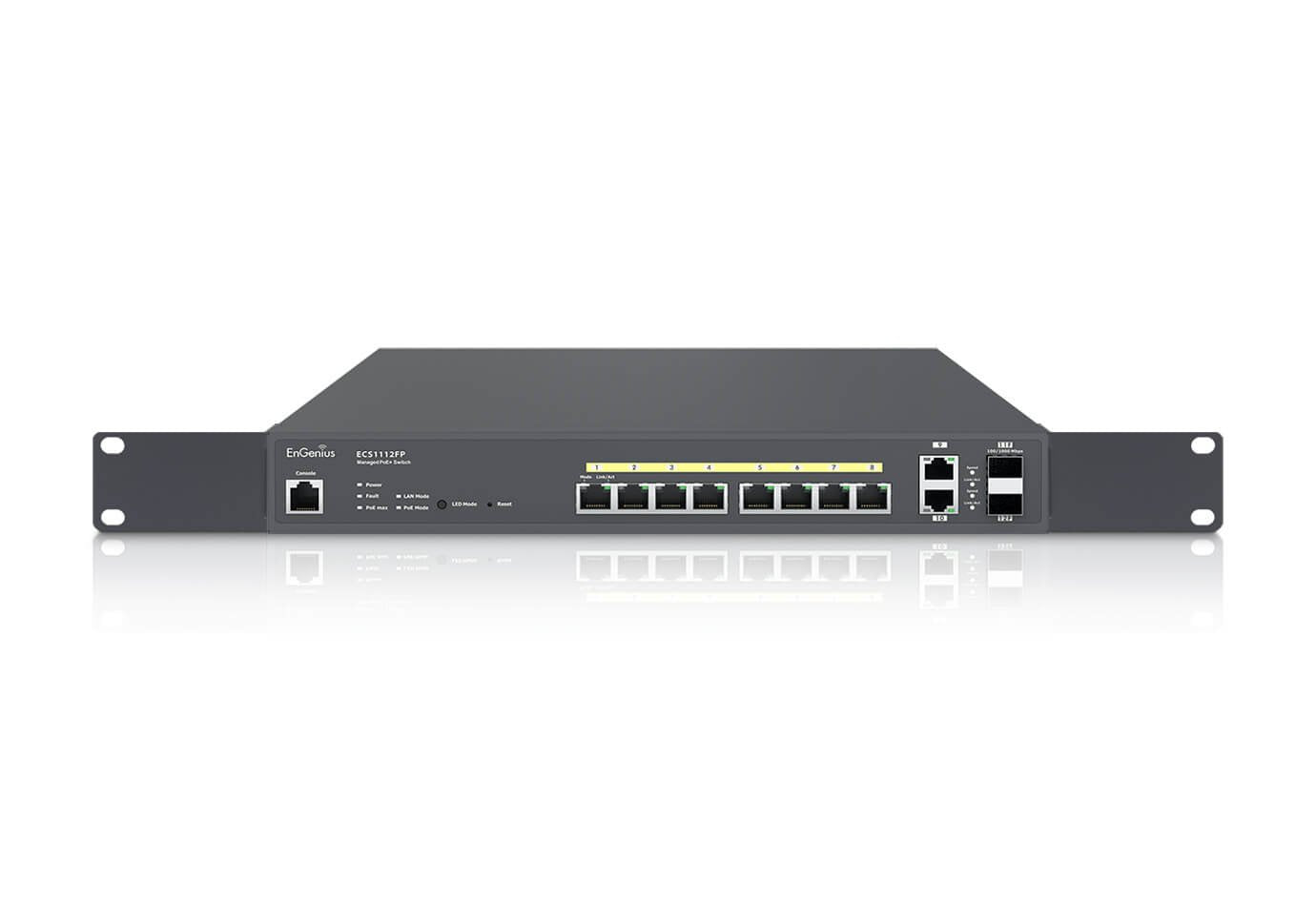 EAN 4713361935299 - EnGenius ECS1112FP switch Gestionado L2+ Gigabit Ethernet (10/100/1000) Energía sobre Ethernet (PoE) Negr imagen 1