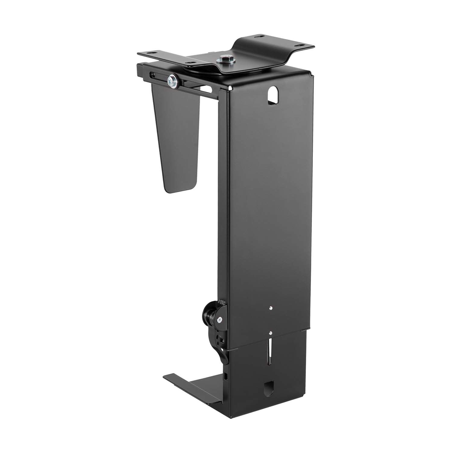 Aisens Soporte Giratorio Y Altura Personalizable Para Cpu Por Debajo De Escritorio Con Mango De Bloqueo Facil - Negro