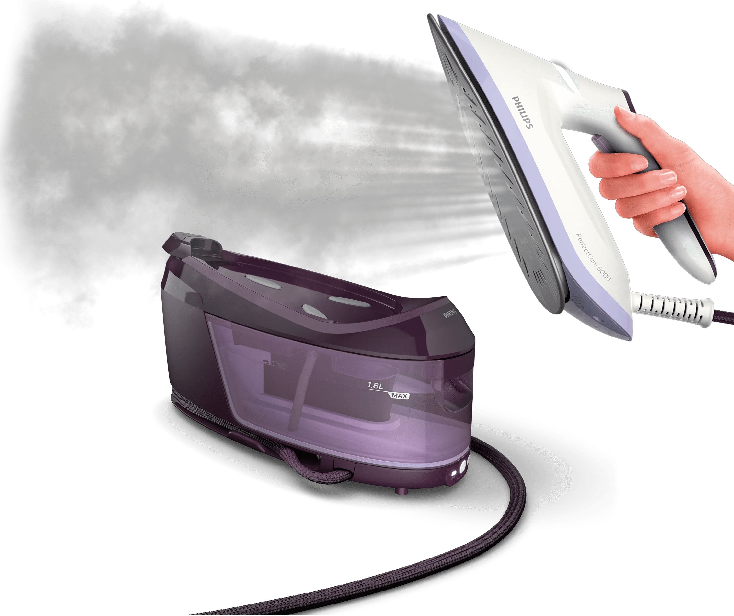 EAN 8720389015298 - Philips PSG6024/30 estación plancha al vapor 2400 W 1,8 L Suela SteamGlide Plus Púrpura imagen 10