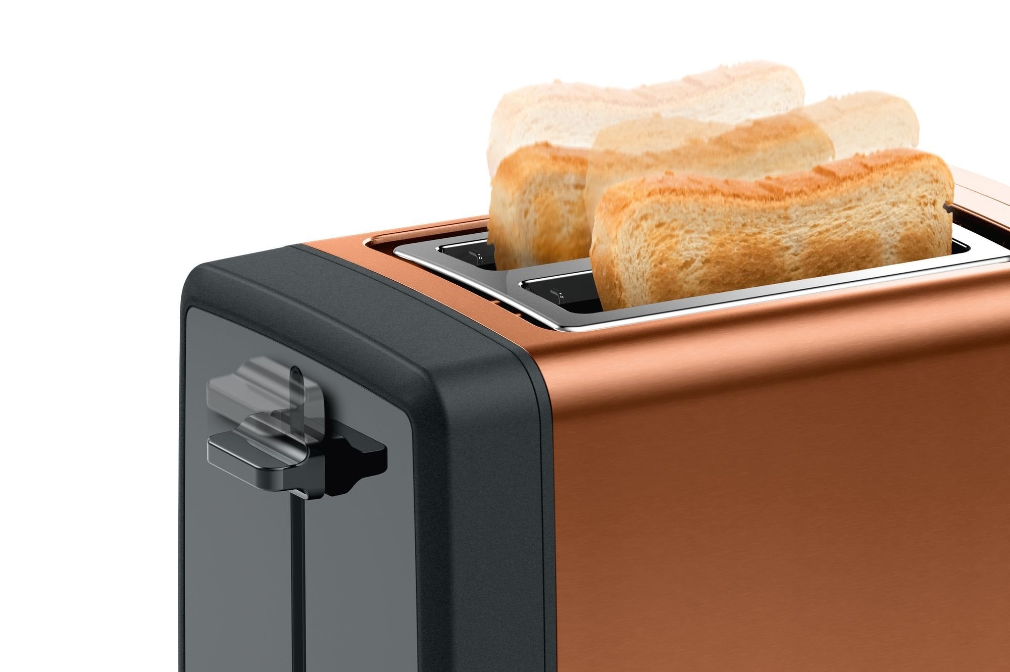 Tostadora Bosch Tat4p429 Designline, 970 W, 2 Ranuras, Color Cobre