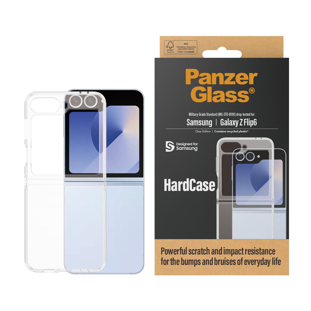 EAN 5715685002137 - PanzerGlass ® HardCase Transparent Samsung Galaxy Z Flip6 funda para teléfono móvil Transparente imagen 2