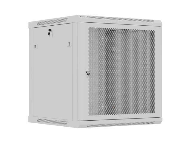Lanberg Rack Cabinet 19in Wall-Mount 12u 600x600 Flat Pack With Perforated Door Grey