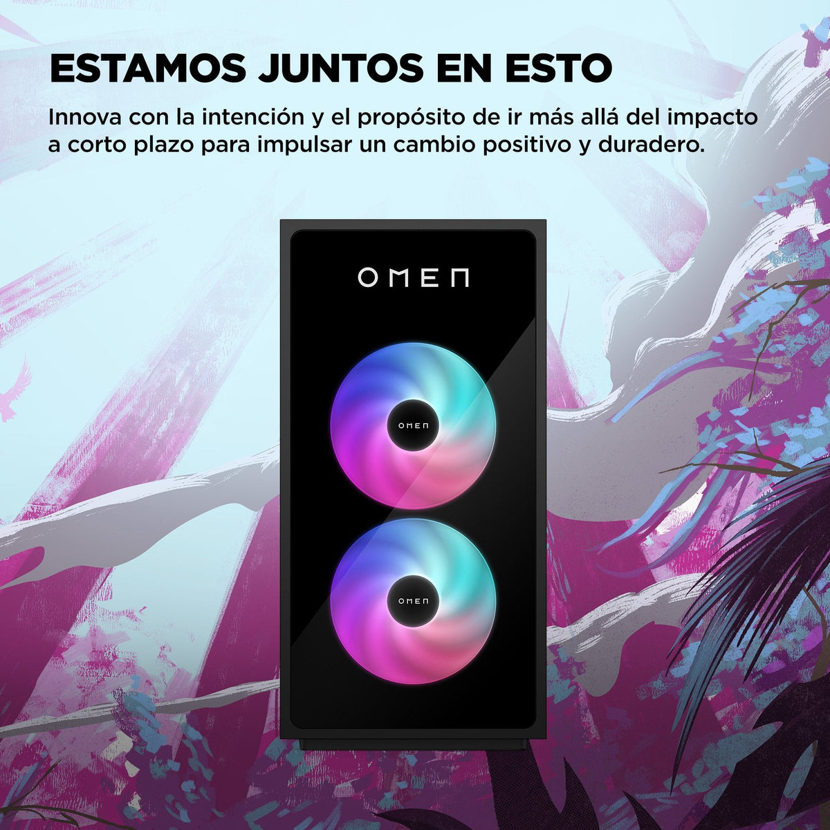 Sobremesa Gaming Hp Omen Gt16-0090ns, Ryzen 7-8700f, 32gb, 1tb Ssd, Nvidia Geforce Rtx 5070ti 16gb, Sin So - Negro