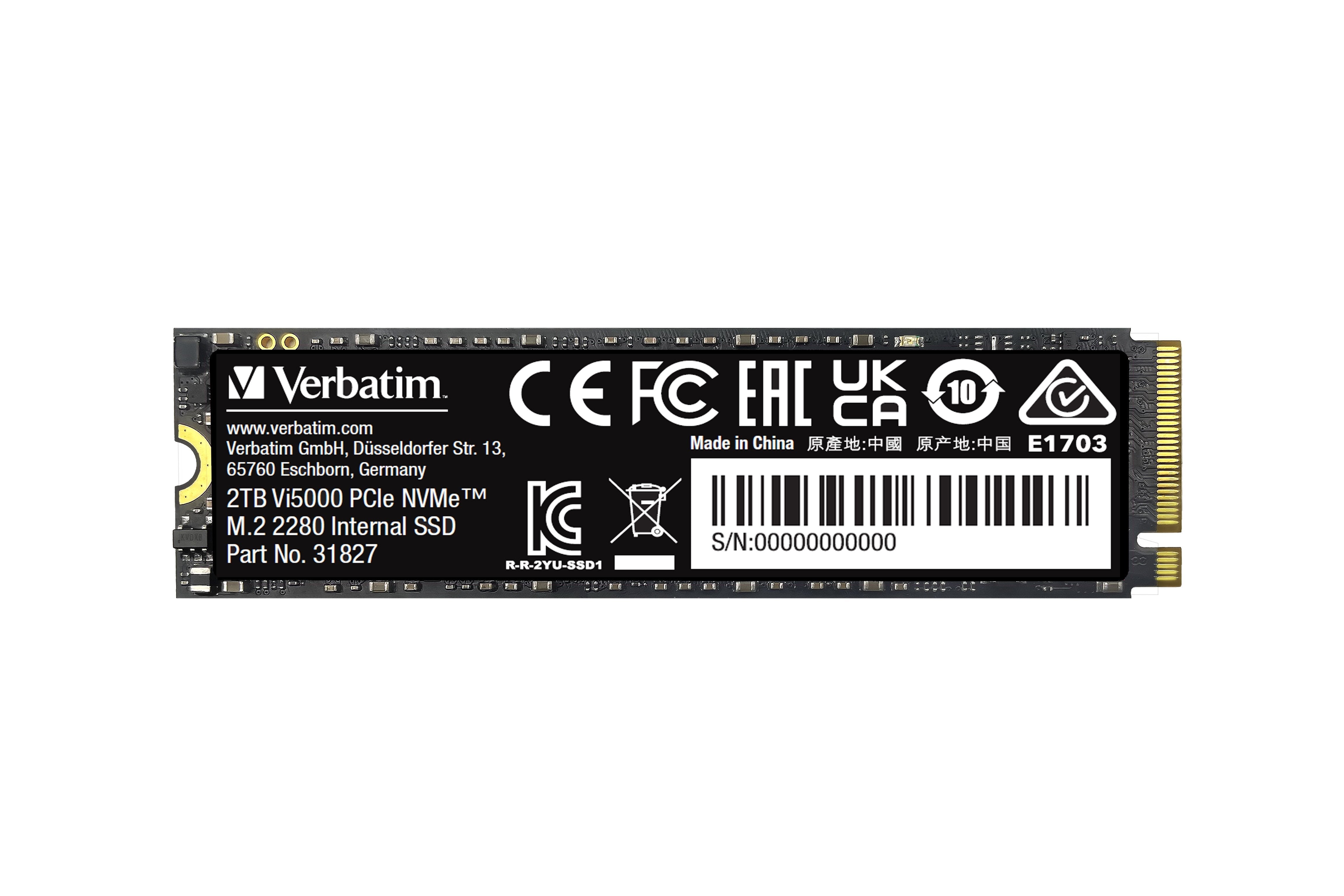EAN 0023942318279 - Verbatim Vi5000 2 TB M.2 PCI Express 4.0 NVMe 3D NAND imagen 5