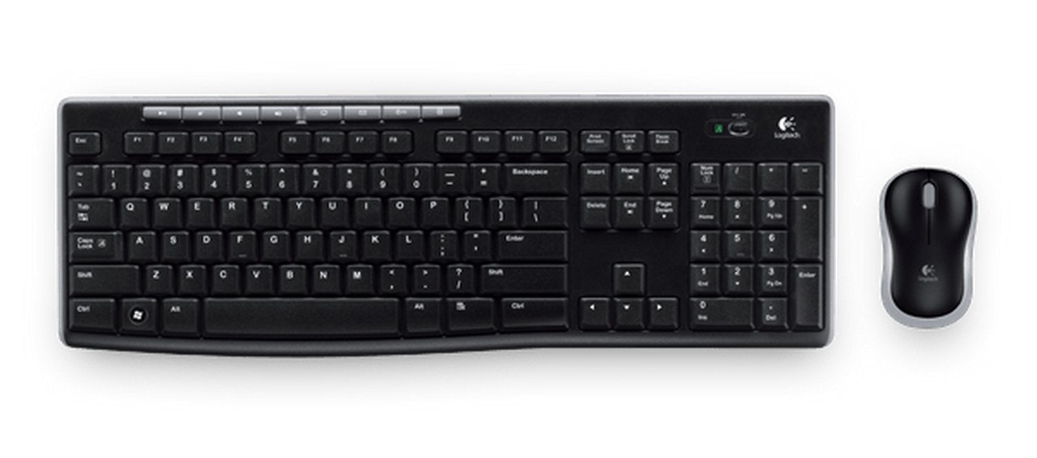 Logitech Wireless Combo Mk270 Teclado Ratón Incluido Rf Inalámbrico Griego Negro