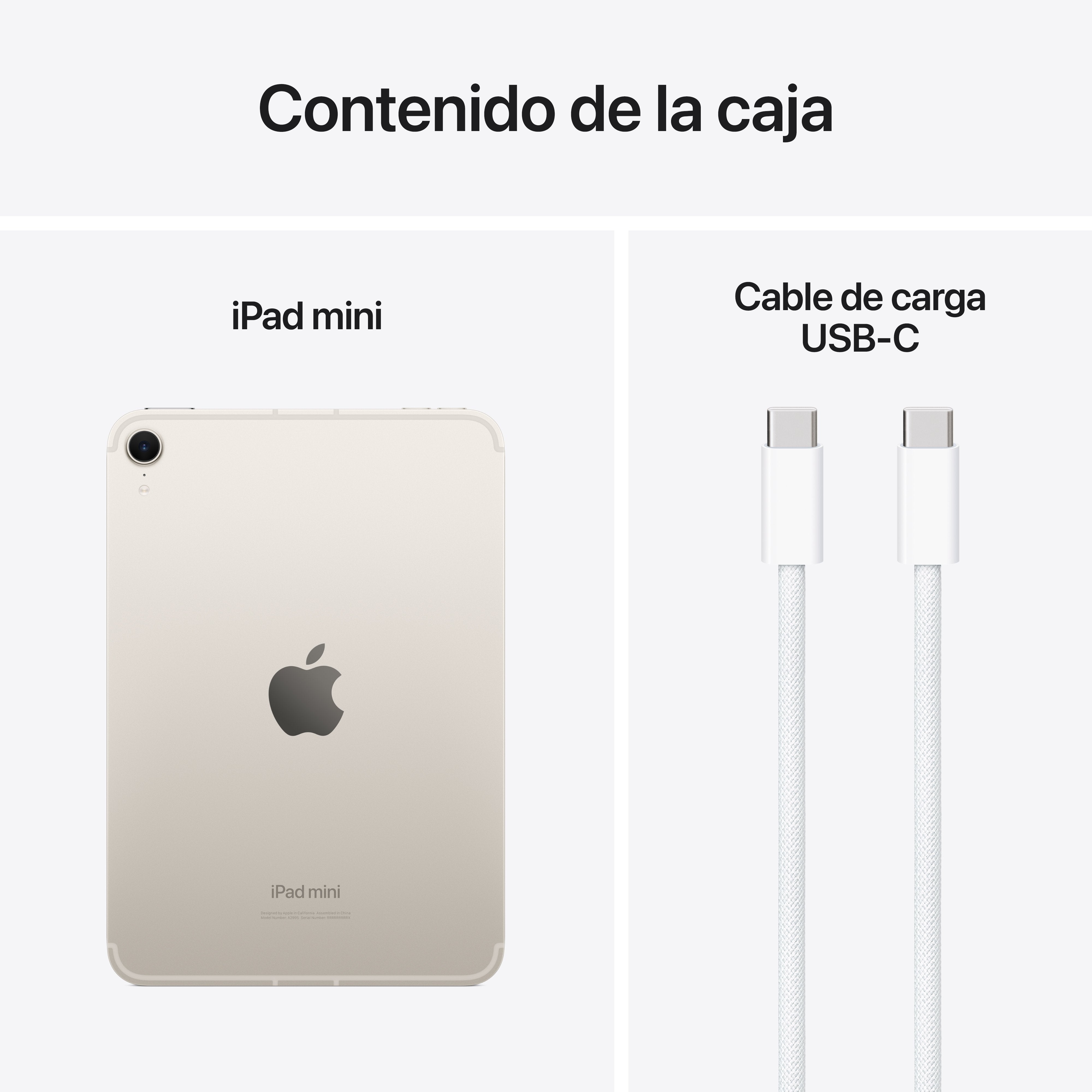 EAN 0195949755798 - Apple iPad mini 7th gen 5G TD-LTE & FDD-LTE 128 GB 21,1 cm (8.3") Wi-Fi 6E (802.11ax) iPadOS 18 Beige imagen 10