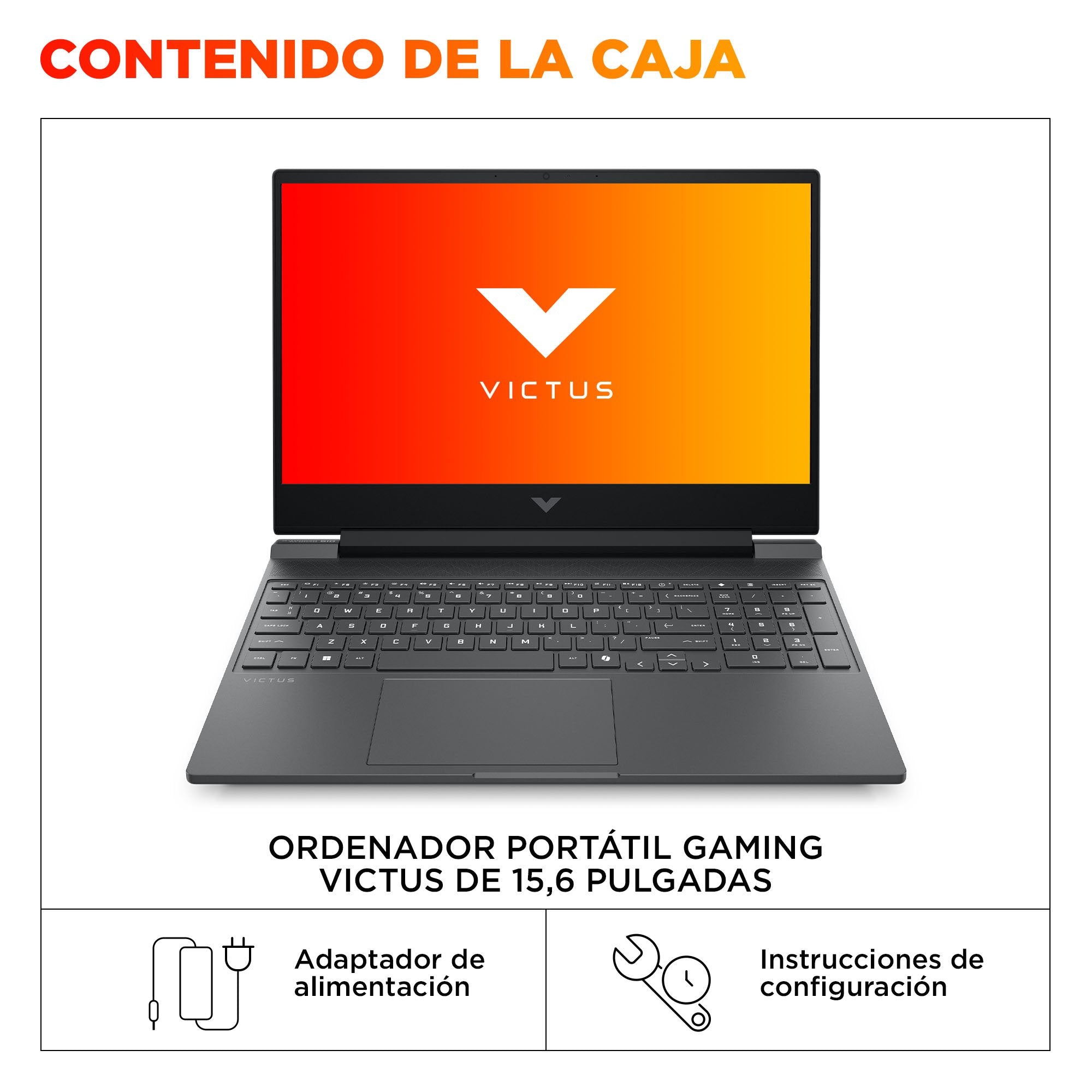 Portátil Gaming Hp Victus 15-Fa2707ns Intel Core I5-13420h 16gb 512gb Ssd Geforce Rtx 4050 15.6' Sin Sistema Operativo