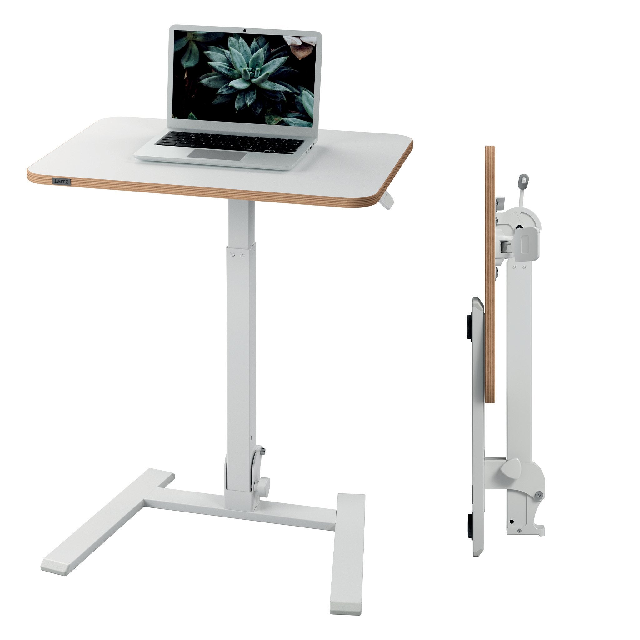 Leitz Ergo Small Sit Standing Desk Foldable White