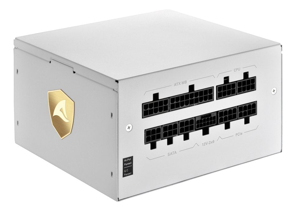 Fuente De Alimentación Sharkoon Rebel P20 750 Blanco Para Pc Blanco, 1x Conexión De Alta Potencia De 12 Pines, 4x Pcie, Gestión De Cables, 750 Vatios 4044951042401
