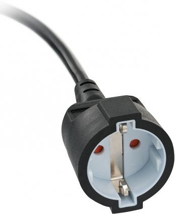 Brennenstuhl Cable De Extensión Con Enchufe Plano En Ángulo De 2 M, Negro