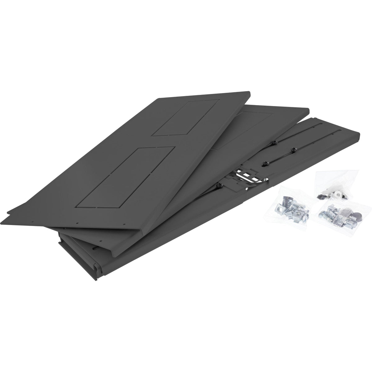 Rack Plegable Inline De 19", 2u, 24-40 Cm De Profundidad, Con Tapa, Negro