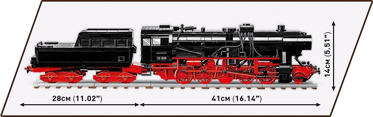 Locomotora De Vapor Cobi Dr Br Clase 52, Juguete De Construcción Escala 1:35