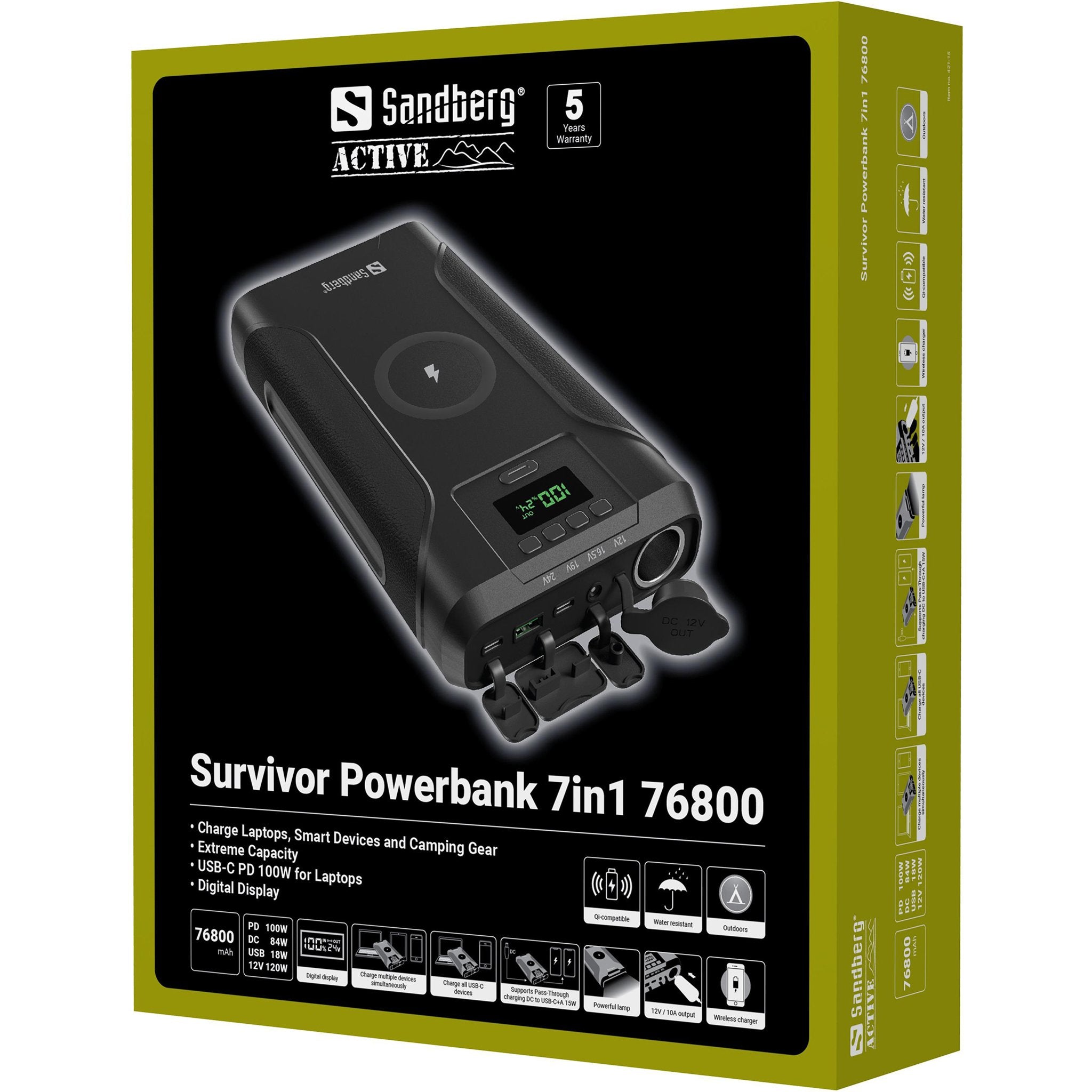 EAN 5705730421150 - Sandberg Survivor Powerbank 7in1 76800 imagen 10
