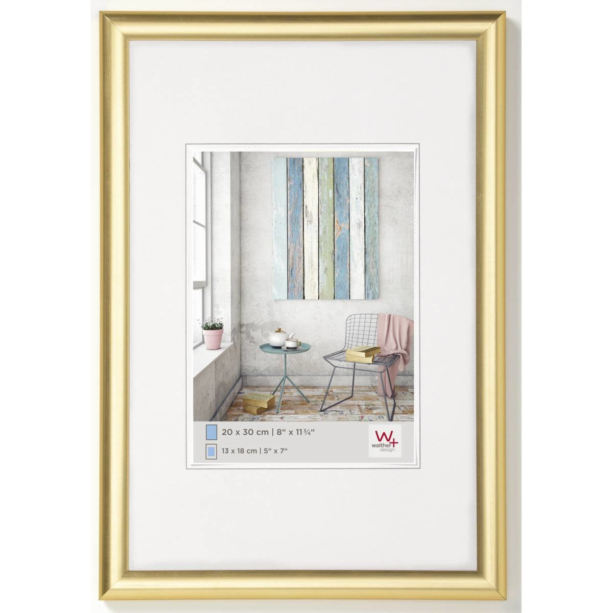 EAN 4004122186334 - Walther Design KP318G marco Expositor de pie retroiluminado Oro imagen 1