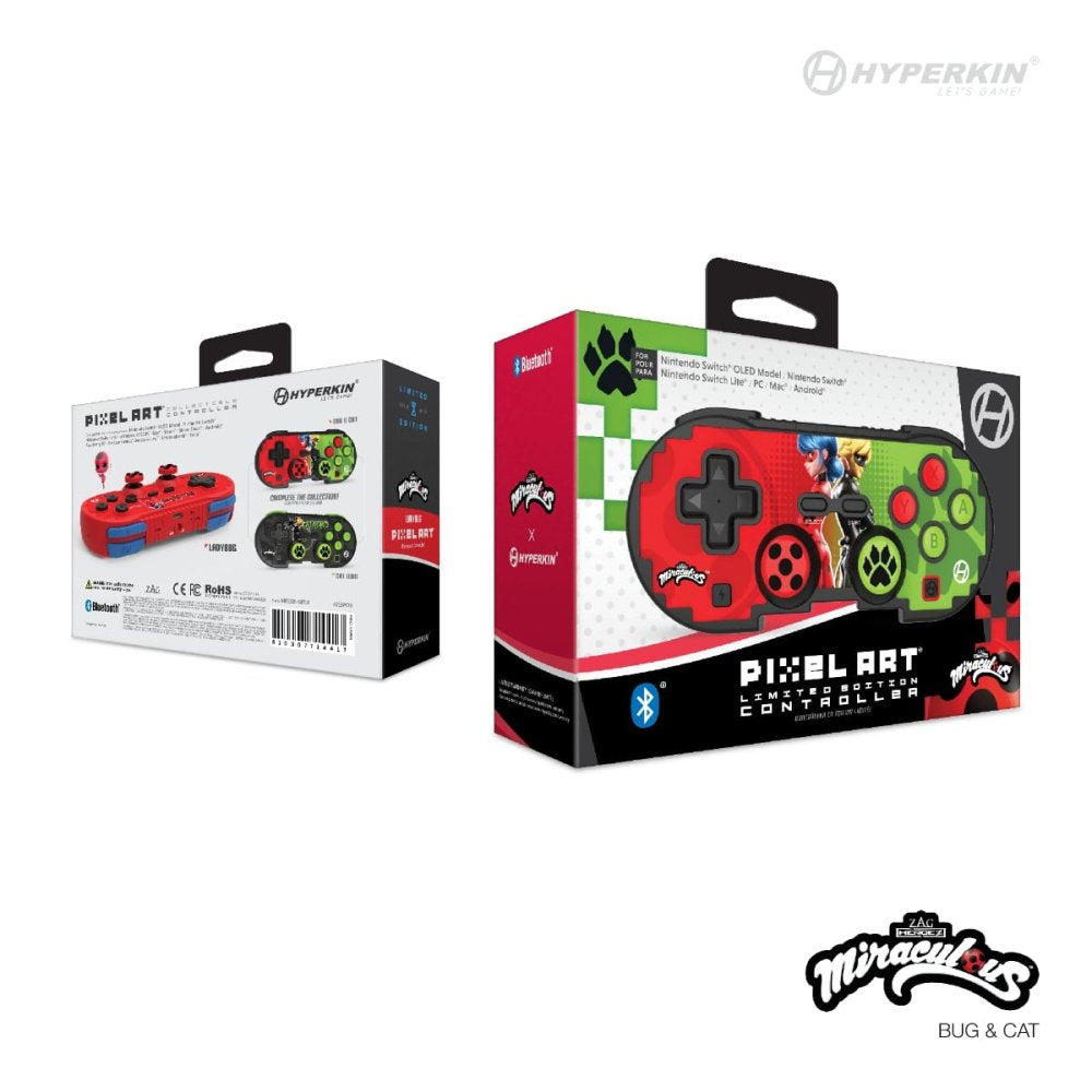 EAN 0810007714424 - Hyperkin Pixel Art Verde, Rojo Bluetooth Gamepad Nintendo Switch, Nintendo Switch Lite, Nintendo Switch O imagen 3