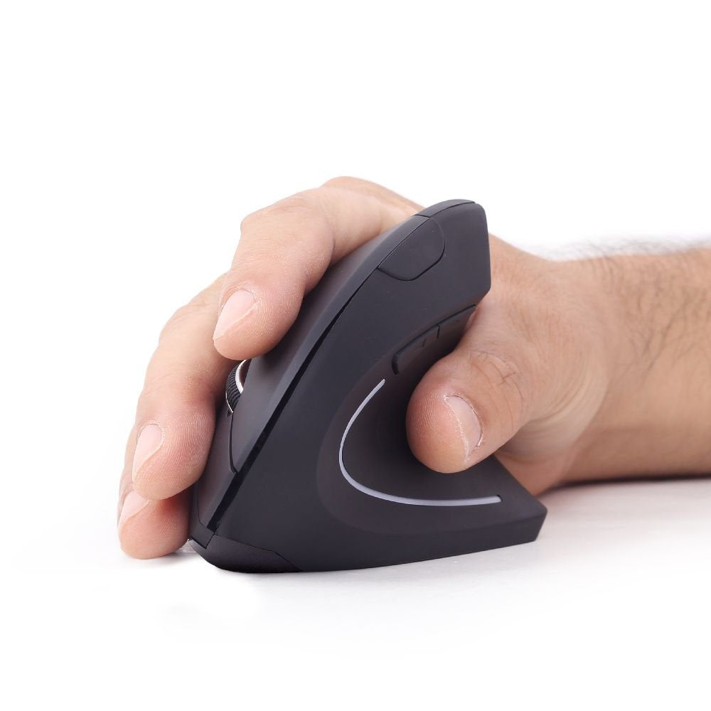 Raton Ergonomico Gembird Inalambrico Negro 6 Botones