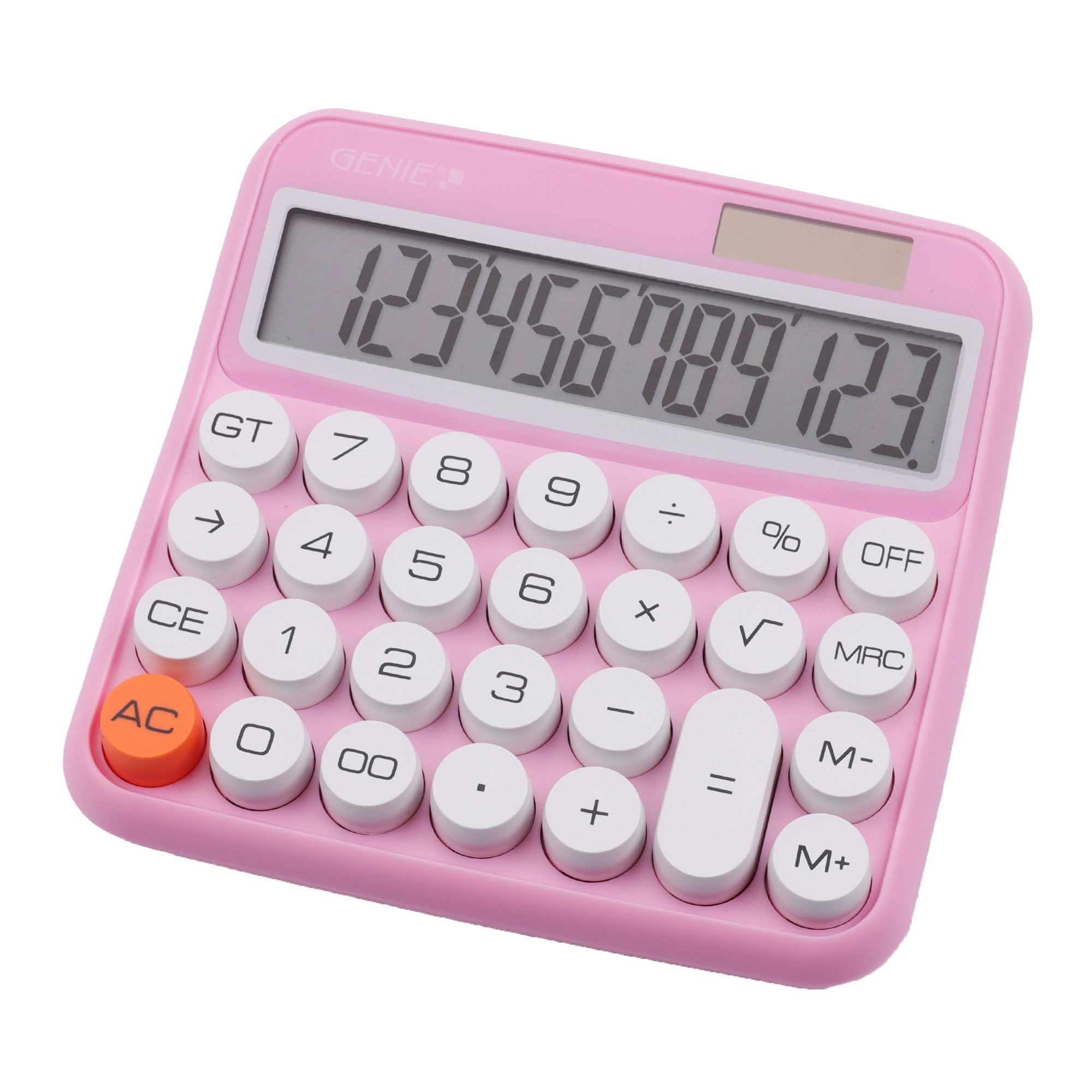 Calculadora Genie 612 P Escritorio Básica Rosa