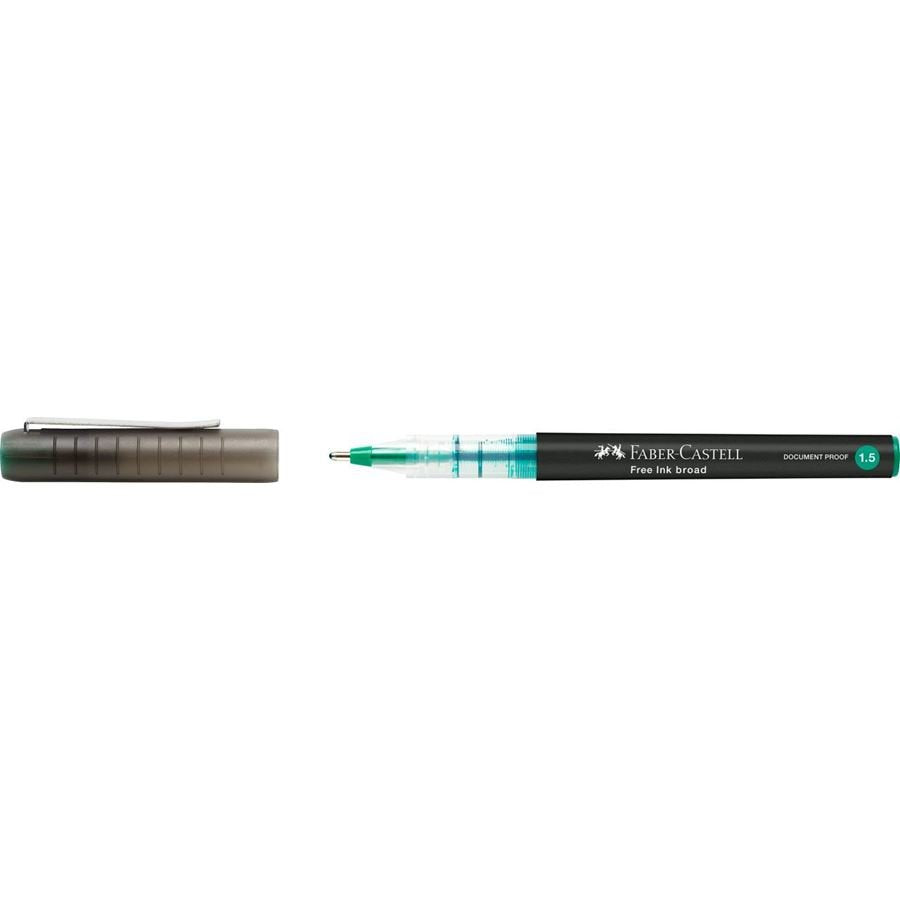 Faber-Castell Free Ink Roller De Tinta Gris 1.5 Mm Color De Escritura Verde
