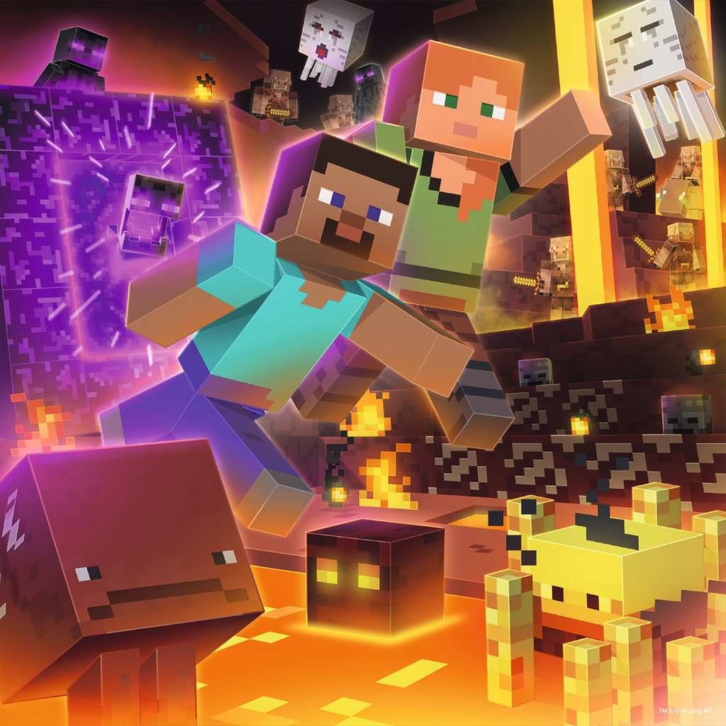 Puzzle Minecraft 3x49pzs
