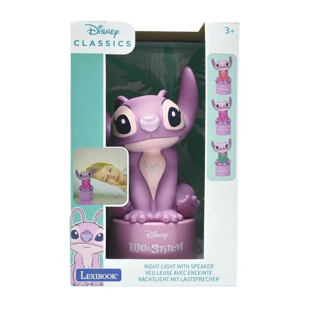 Luz Nocturna Altavoz Angel Stitch Disney
