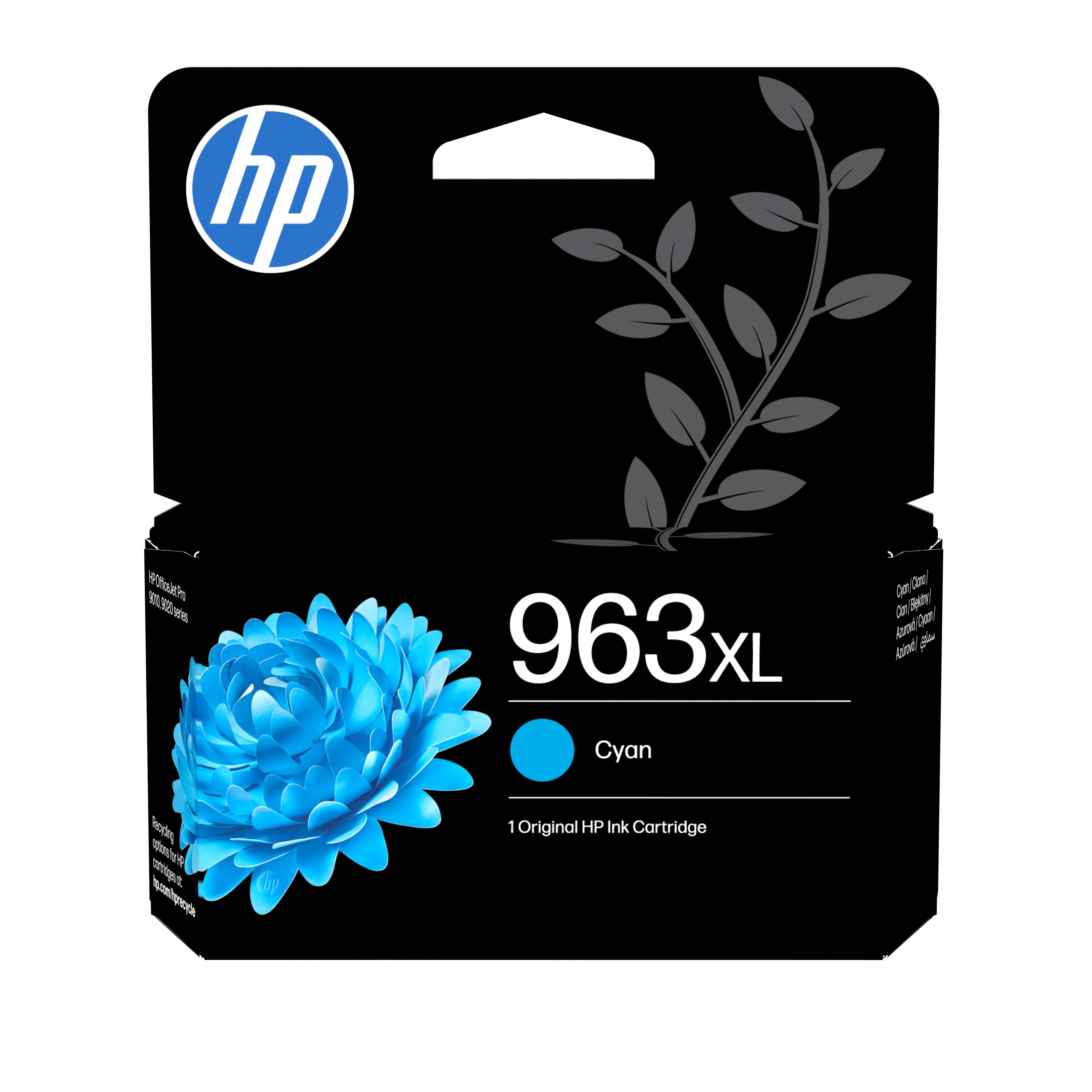 Hp 963xl - 20.5 Ml - Alto Rendimiento - Cian