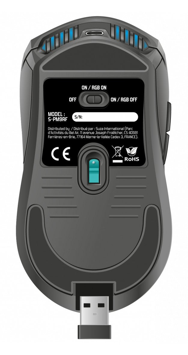 Ratón Gaming Inalámbrico Spirit Of Gamer Pro-M9  Batería Recargable  Hasta 4200 Dpi