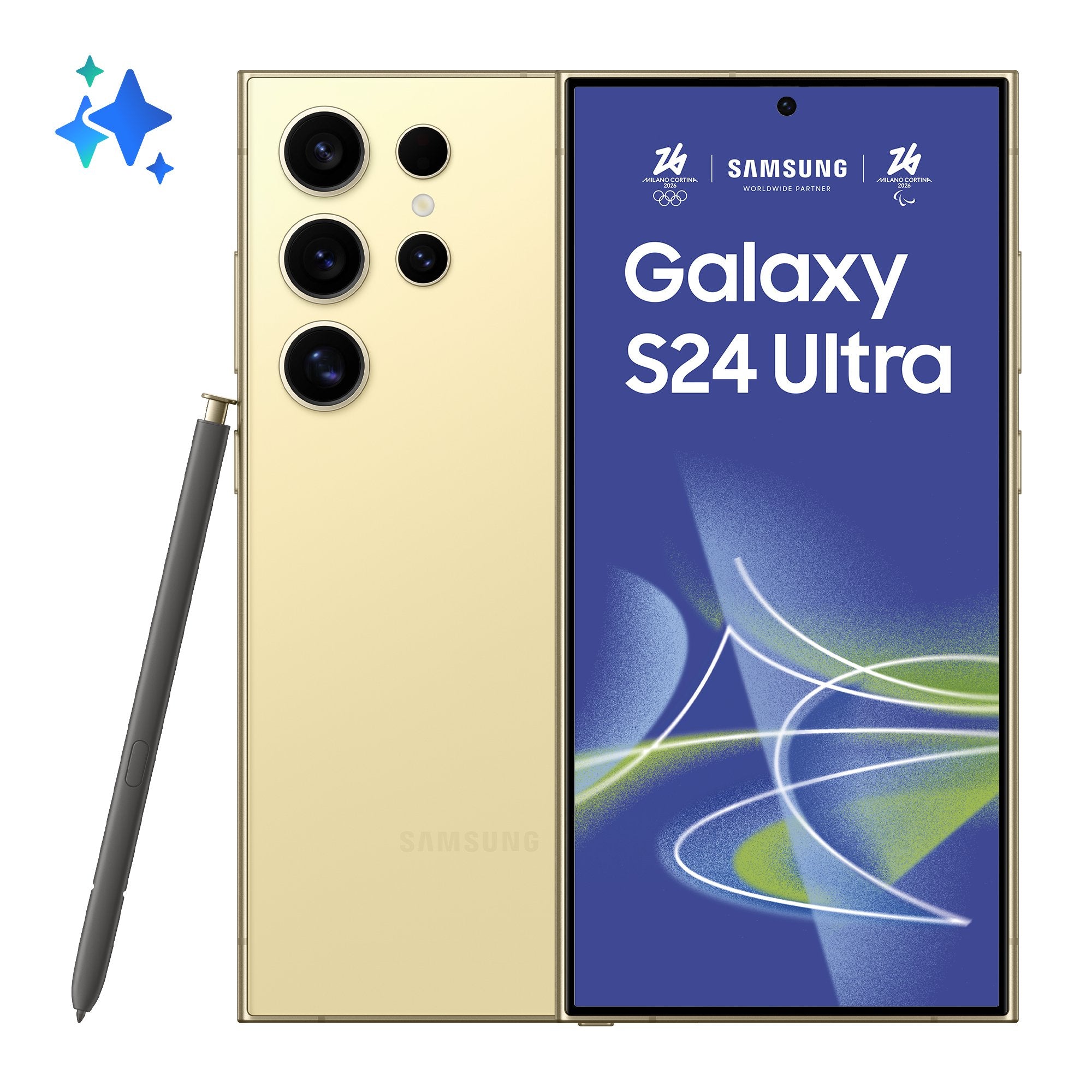 EAN 8806095414355 - Samsung Galaxy S24 Ultra 17,3 cm (6.8") SIM doble 5G USB Tipo C 12 GB 256 GB 5000 mAh Titanio, Amarillo imagen 1