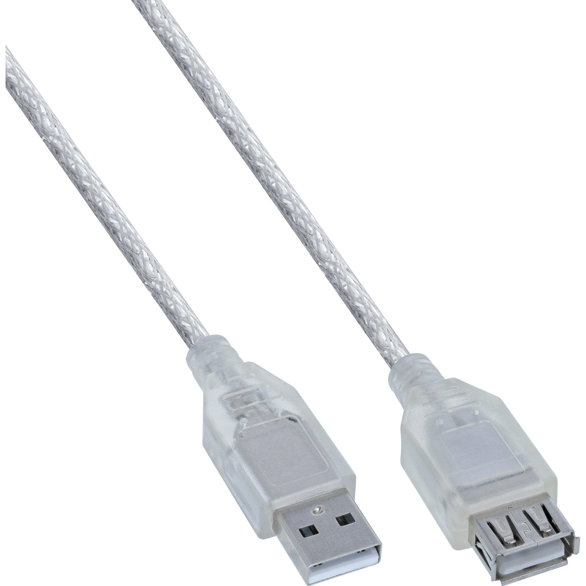 Cable Alargador Inline Usb 2.0 Transparente Tipo A Macho A Hembra 3m