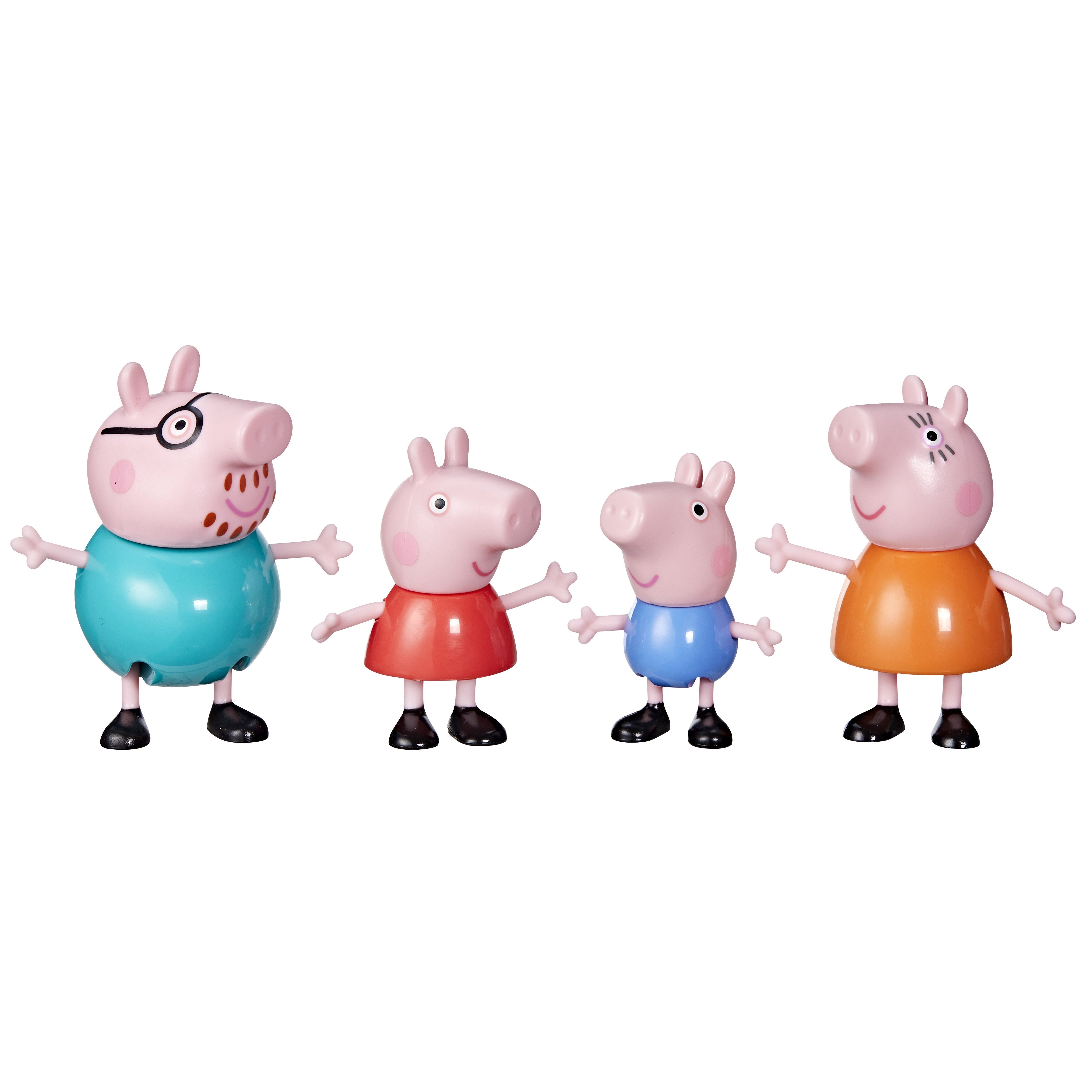 Set De 4 Figuras Peppa Pig Y Su Familia