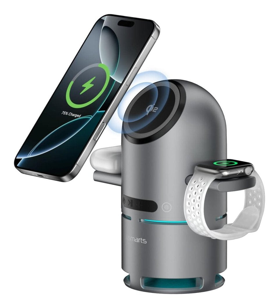Stacja Ladujaca Chargebot Sound Qi2 Szara