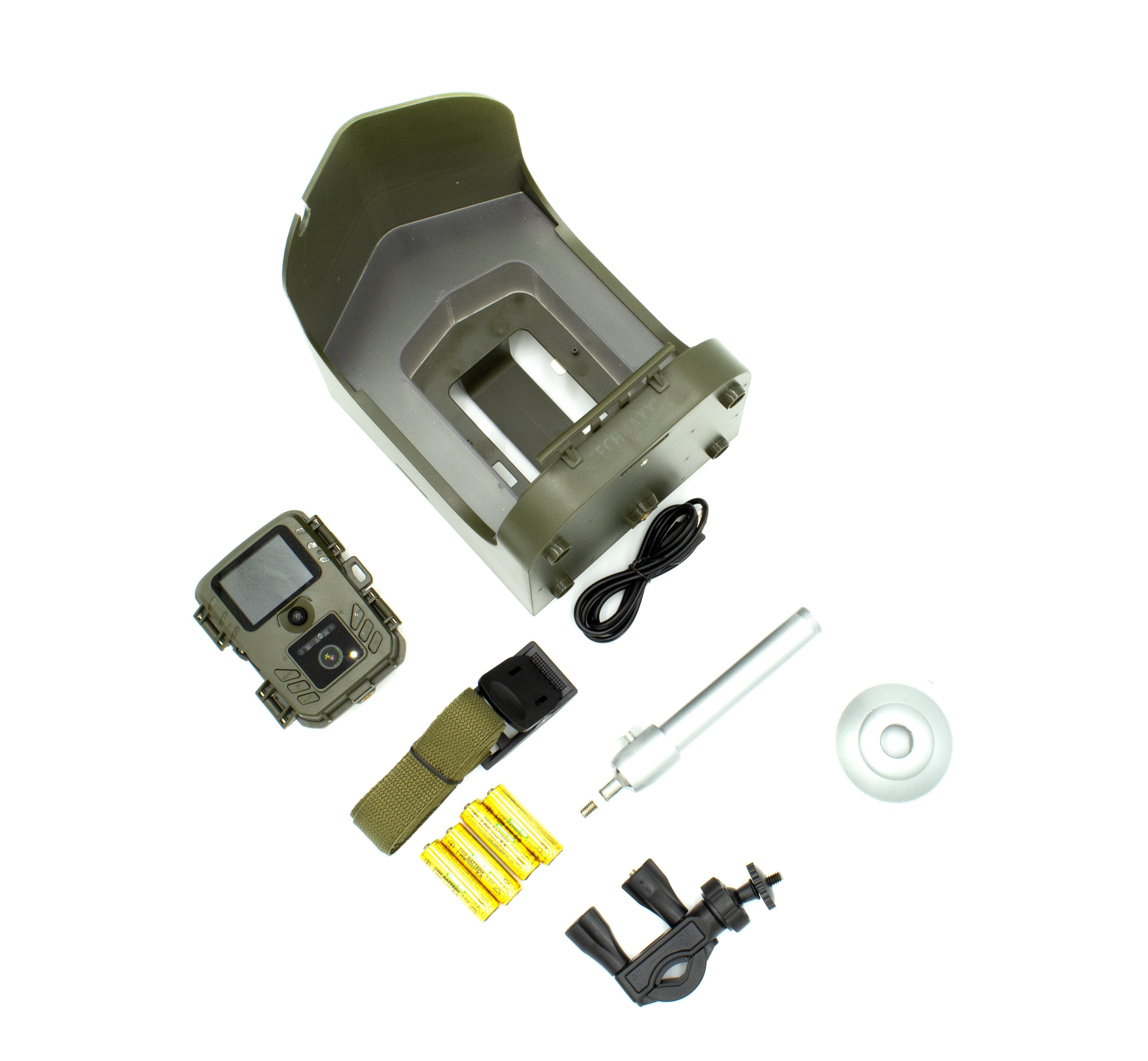 Karmnik Dla Ptaków Z Kamerka 2 Technaxx Microusb, 4xaa (Zielony, Szary)