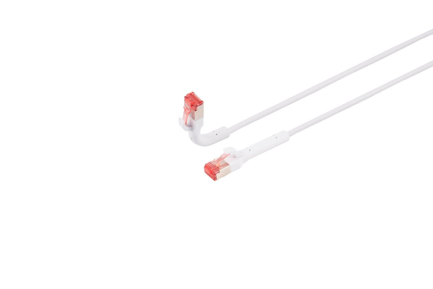 Cat6a U/Ftp 3m White  Flex-Angle Network Cable