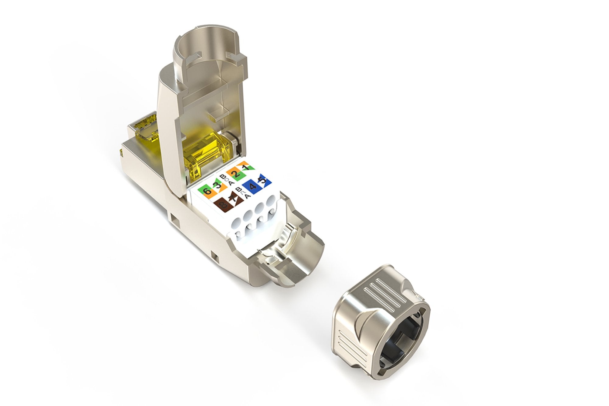 EAN 4016032499381 - Digitus DN-93838 conector RJ-45 Plata, Amarillo imagen 3