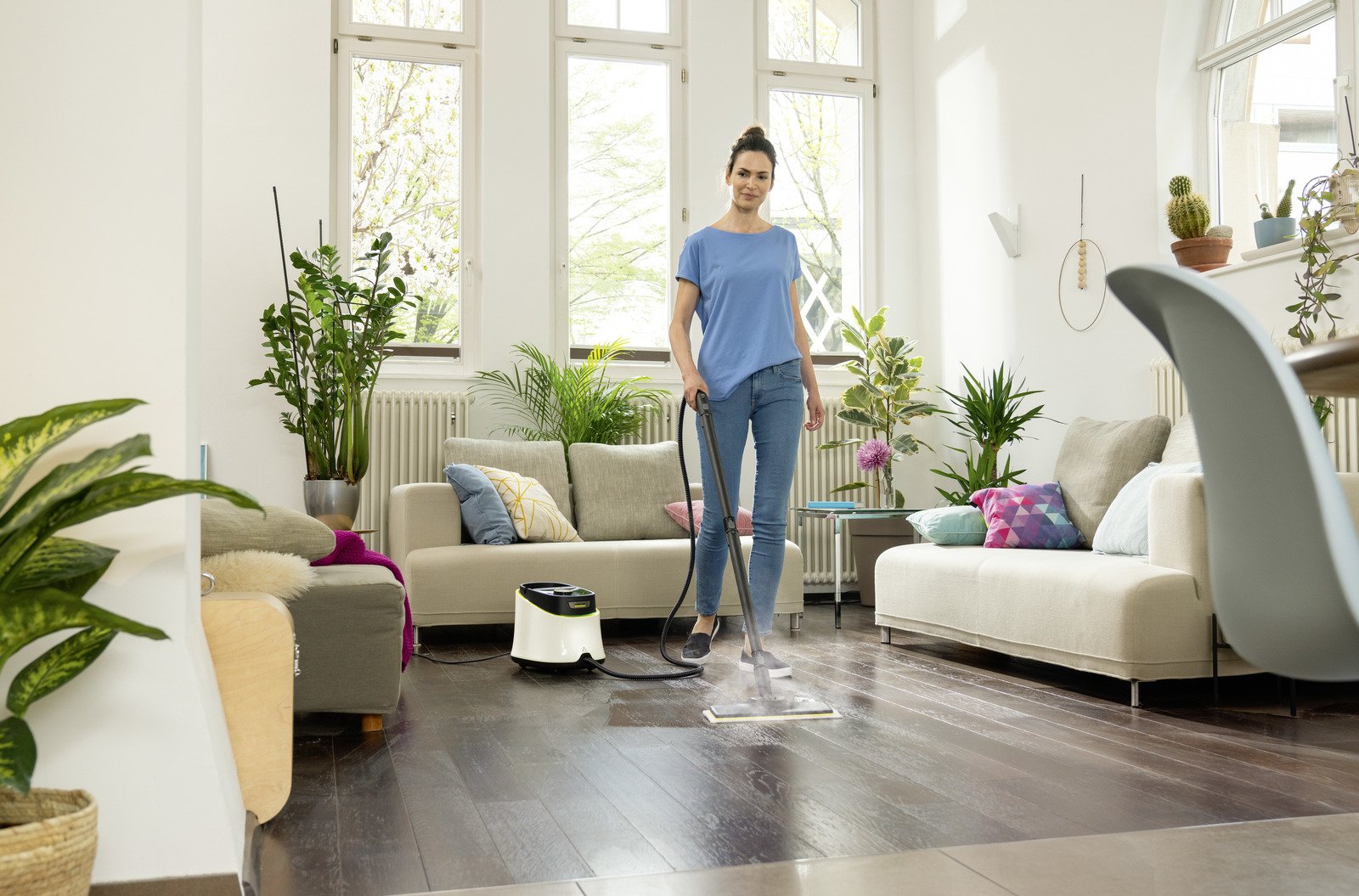 EAN 4066529129338 - Kärcher SC 3 Deluxe Textile Edition Limpiador a vapor de cilindro 1 L 1900 W Negro, Blanco imagen 7