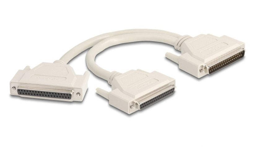 Adapter Y-Cable Splitter D-Sub 37 Pin Stecker Zu 2 X D-Sub 37 Pin Buchse Mit Schrauben 30 Cm