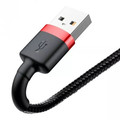 Cable Baseus Calklf-C19 (Lightning M - Usb 2.0 M; 2m; Black And Red Color)