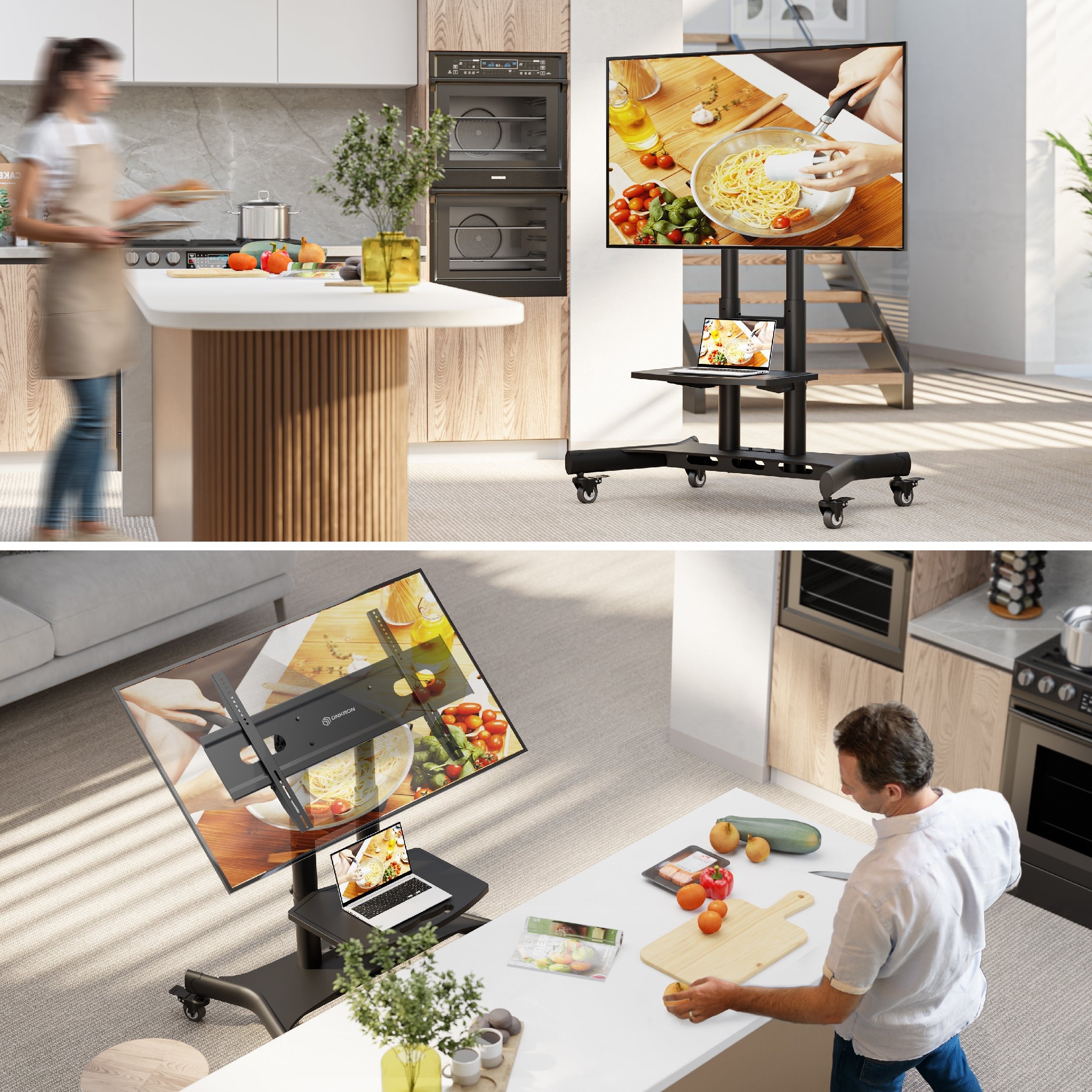 EAN 4603728443515 - ONKRON TS1380-B soporte para TV 2,11 m (83") Negro imagen 7