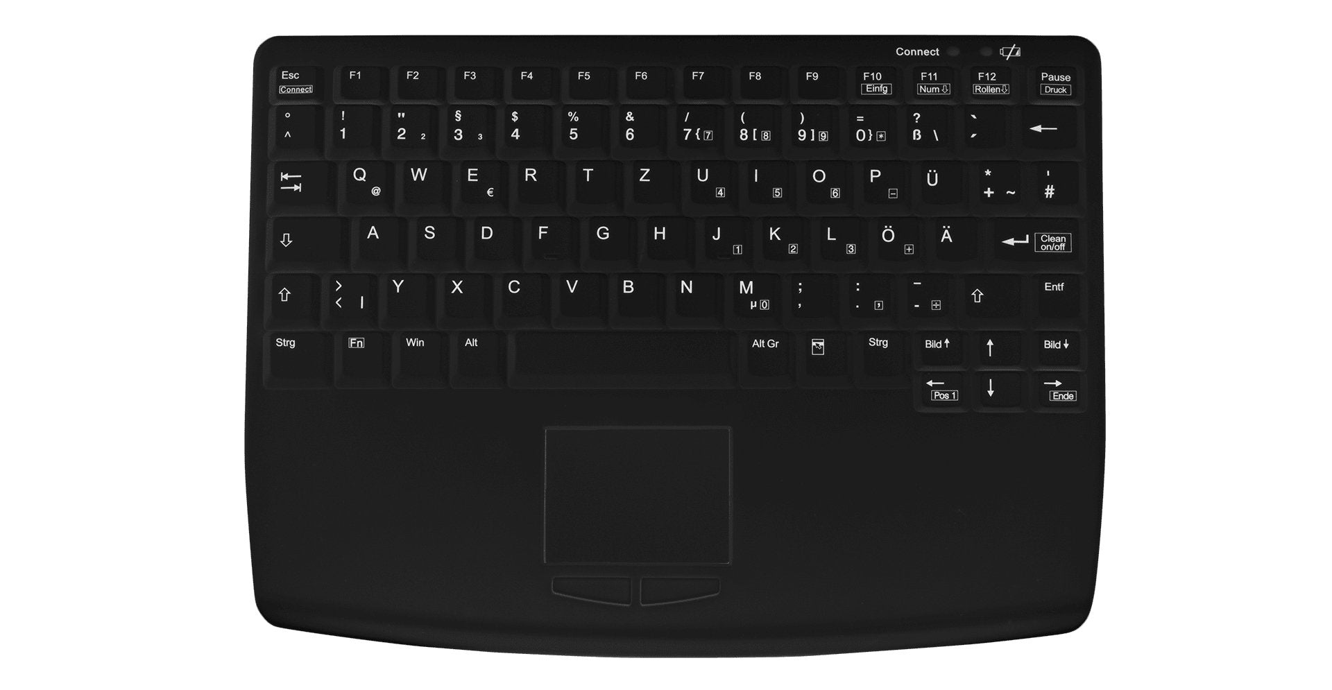Cherry Aktive Key Compact Notebook Style Touchpad Keyboard U