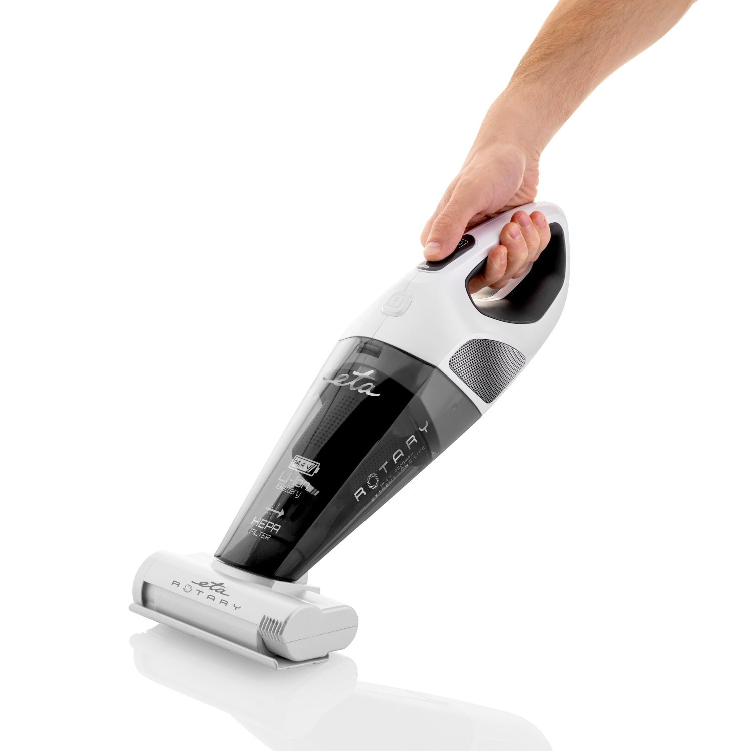 EAN 8590393303397 - Eta Rotary aspiradora de mano Gris, Blanco Sin bolsa imagen 5