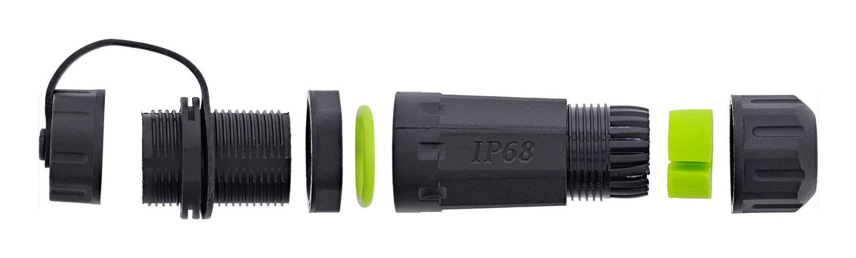 Adaptador Usb-C, Corto, Ip68, 2 Tomas Usb-C, Blindado, Inline