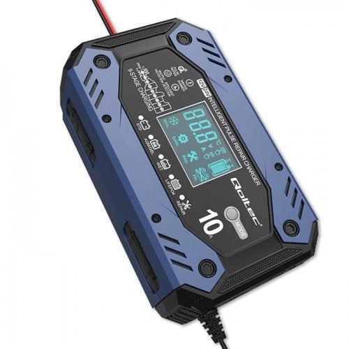 EAN 5901878524825 - Qoltec 52482 Cargador de batería para vehículos 12/24 V Negro, Azul imagen 11
