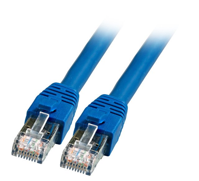 Efb Rj45 Cable De Red Cat.8.1 S Ftp Lszh Bc Blau 0,5m