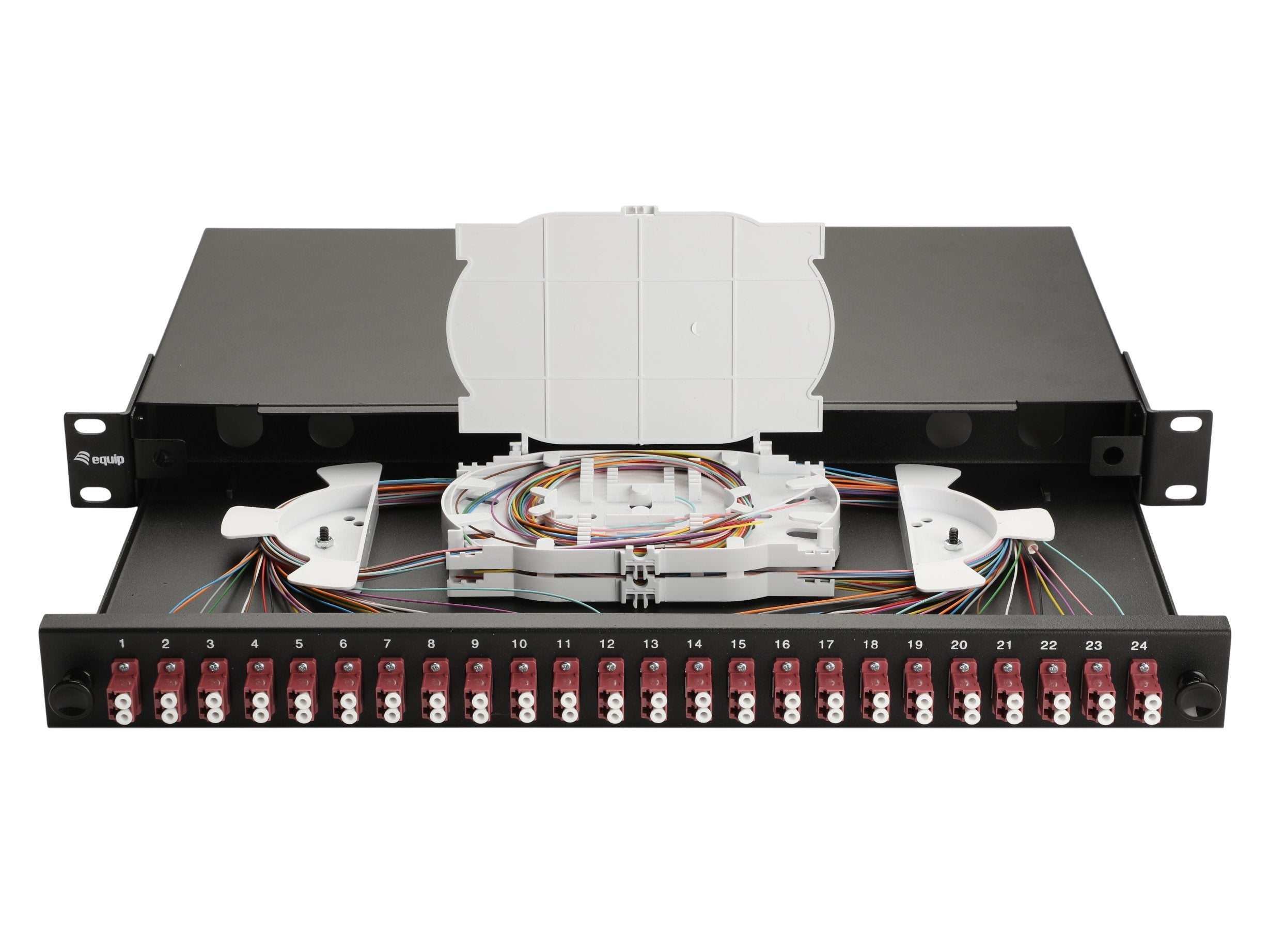 Equip Lwl-Spleisskamen 24-Port Lc-Duplex Om4 1u Komplett Sw