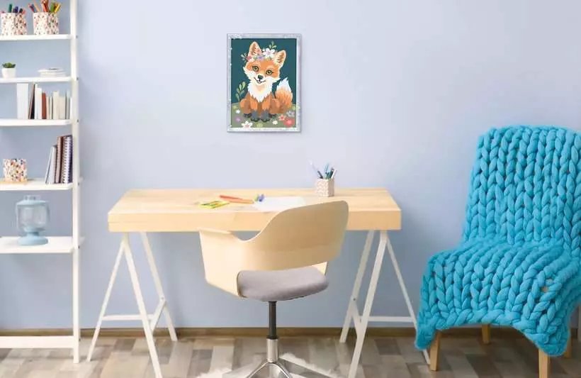 Pintura De Ravensburger Para Números - Flowery Fox 23765